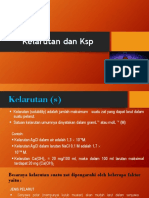 Kelarutan Dan KSP