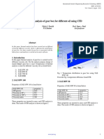 Thermal Analysis of gear box for different oil using CFD