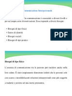 LEZIONE 3 La Comunicazione Interpersonale