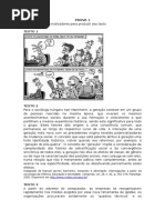 Proposta de Redação Conflito de Gerações