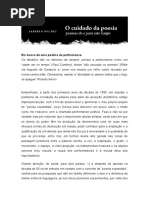 Em Busca de Uma Poética Da Performance
