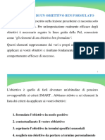 LEZIONE 7 Gli Elementi Di Un Obiettivo Ben Formulato