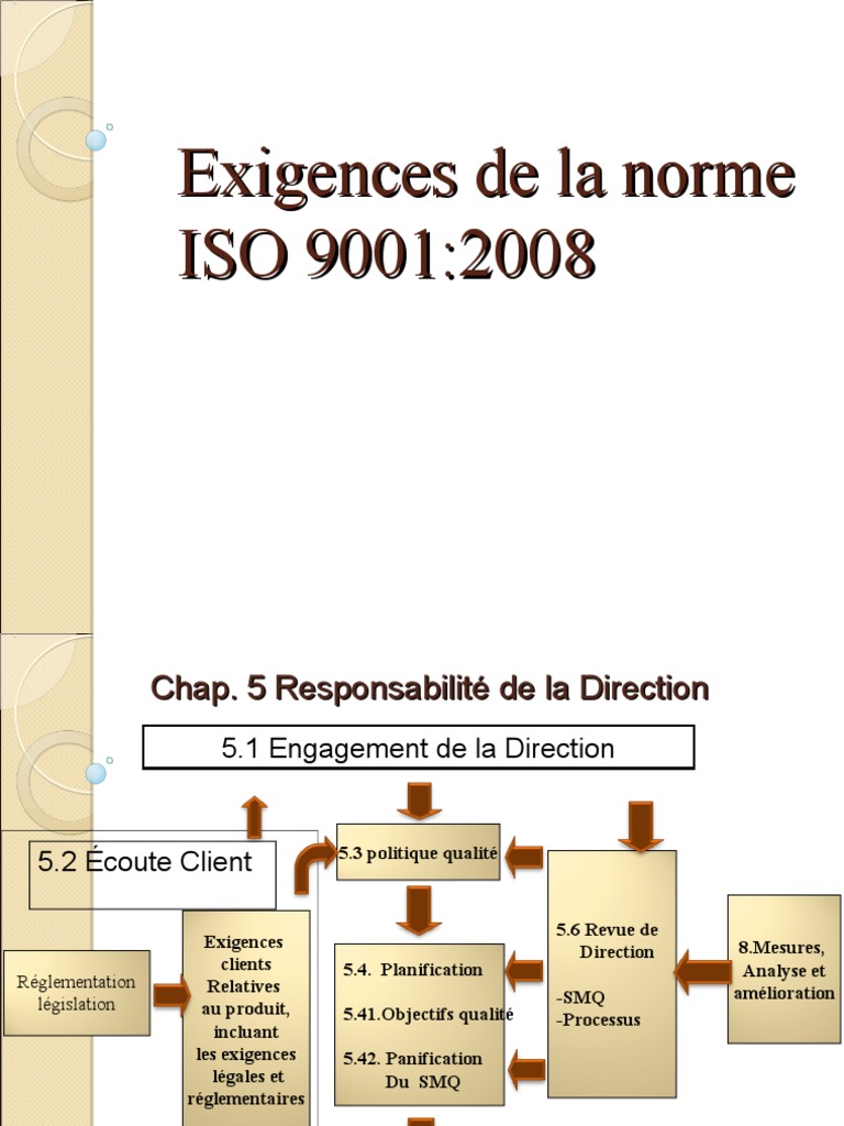 Exigences ISO 9001:2008 et SMQ | PDF | Management de la qualité | Business