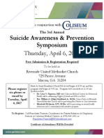 Suicide Symposium Flyer 2017