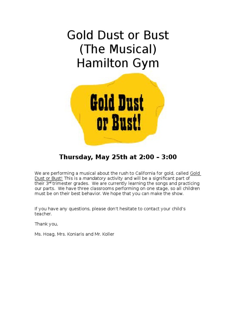 Gold Dust or Bust 2017 PDF