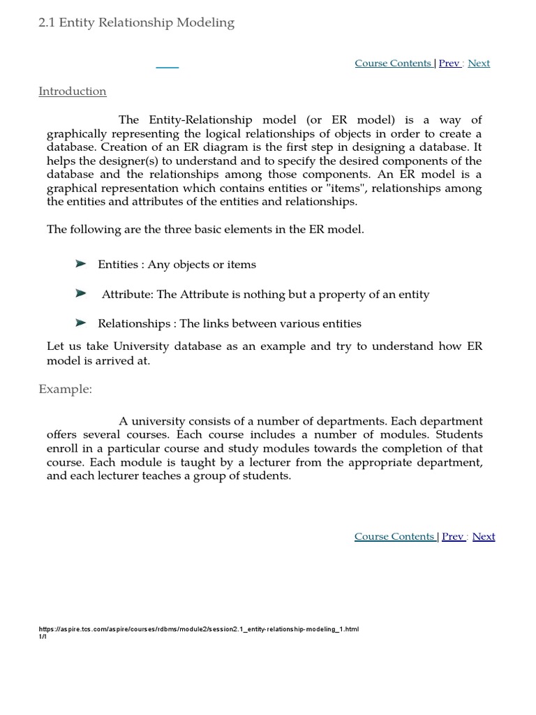 Example:: Course Contents | PDF