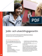 Faktablad Om Jobb - Och Utvecklingsgarantin