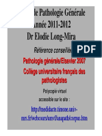 Cours de Pathologie Générale (DCEM1) 2011-2012