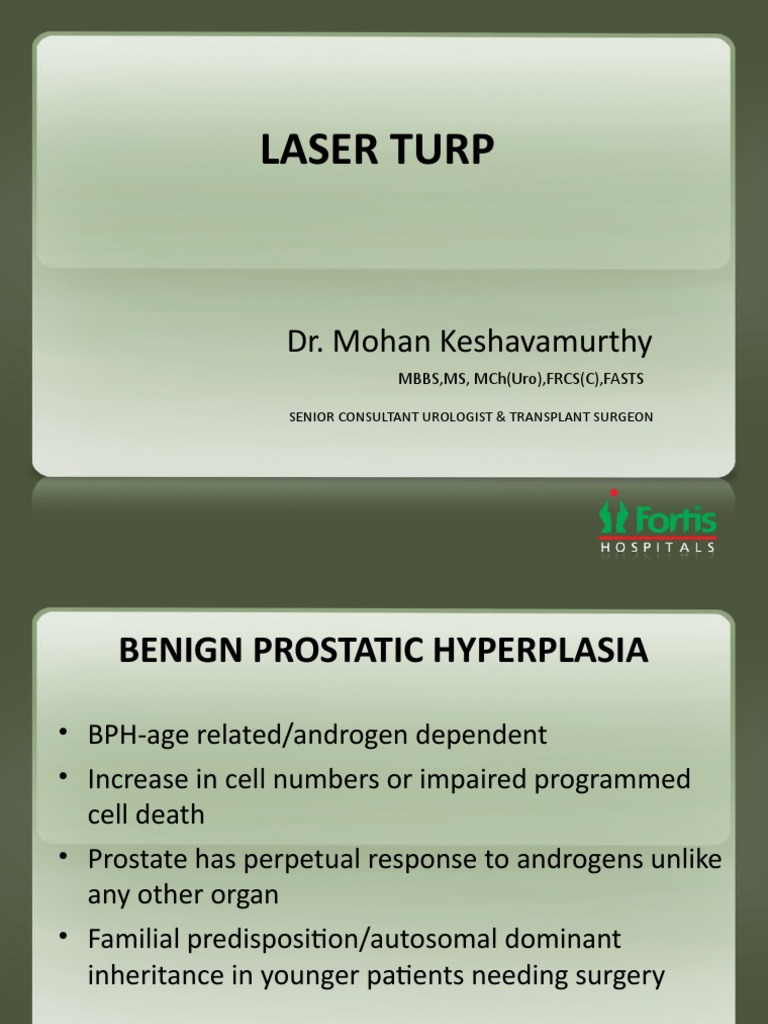 Laser Turp Surgical Management | PDF | Medical Specialties | Clinical ...