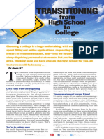 Transitioning From High School To College PDF