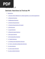 Fortran 90 Commands