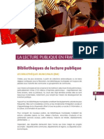 La Lecture Publique en France Et Les Bibliothèques de Lecture Publique