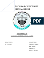 Chanakya National Law University Political Science: Rough Draft On