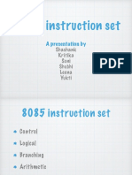 8085 Instruction Set: A Presentation by