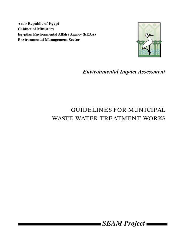 EIA Guidelines for Wastewater Treatment | PDF | Environmental Impact ...