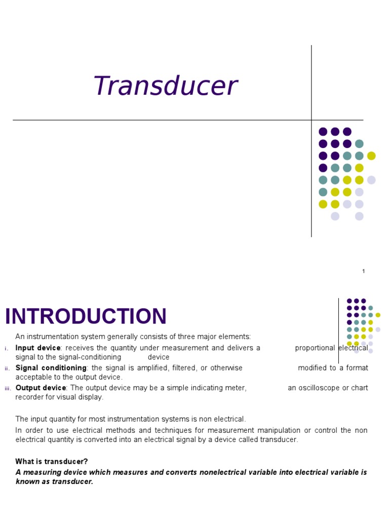 Understanding Transducers in Instrumentation | PDF | Thermocouple ...