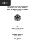 Download Implikasi Dari Teknologi Informasi Dan Internet Terhadap Bidang Pendidikan Bisnis Dan Pemerintahan Serta Kendala Yang Dihadapi by rusdi ariawan SN34578735 doc pdf