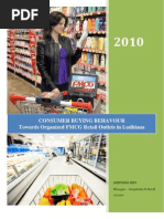 Consumer Buying Behaviours Towards Organised Retail Outlets 