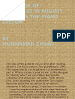 The Sense of Blackness in August Wilson's The Piano Lesson by Muhammad Ehsan
