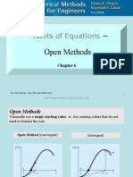 Roots of Equations - Open Methods