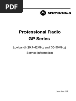 Motorola GP Lowband Service Information