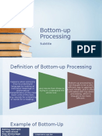 Bottom-Up Processing and Active Listening