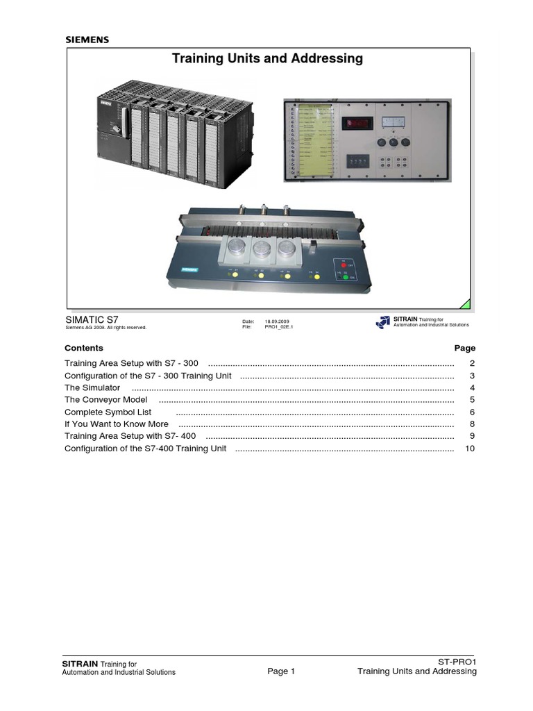 SITRAIN S7-300/400 Training Setup Guide | PDF | Automation ...