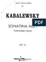 Kabalevsky Sonatina no. 1