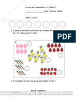 Evaluación Matemática 1