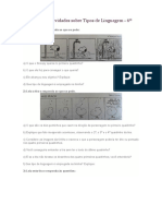 Coletânea de Atividades Sobre Tipos de Linguagem