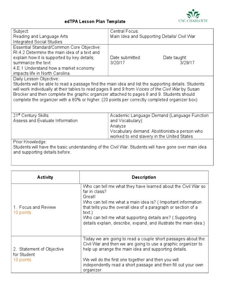 Reading Social Studies Integrated Lesson Plan PDF Lesson Plan