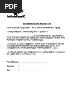 Liability Waiver Form