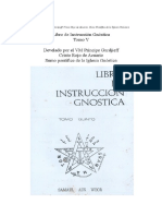 Libro de Instrucción Gnóstica Tomo V Develado Por VM Príncipe Gurdjieff