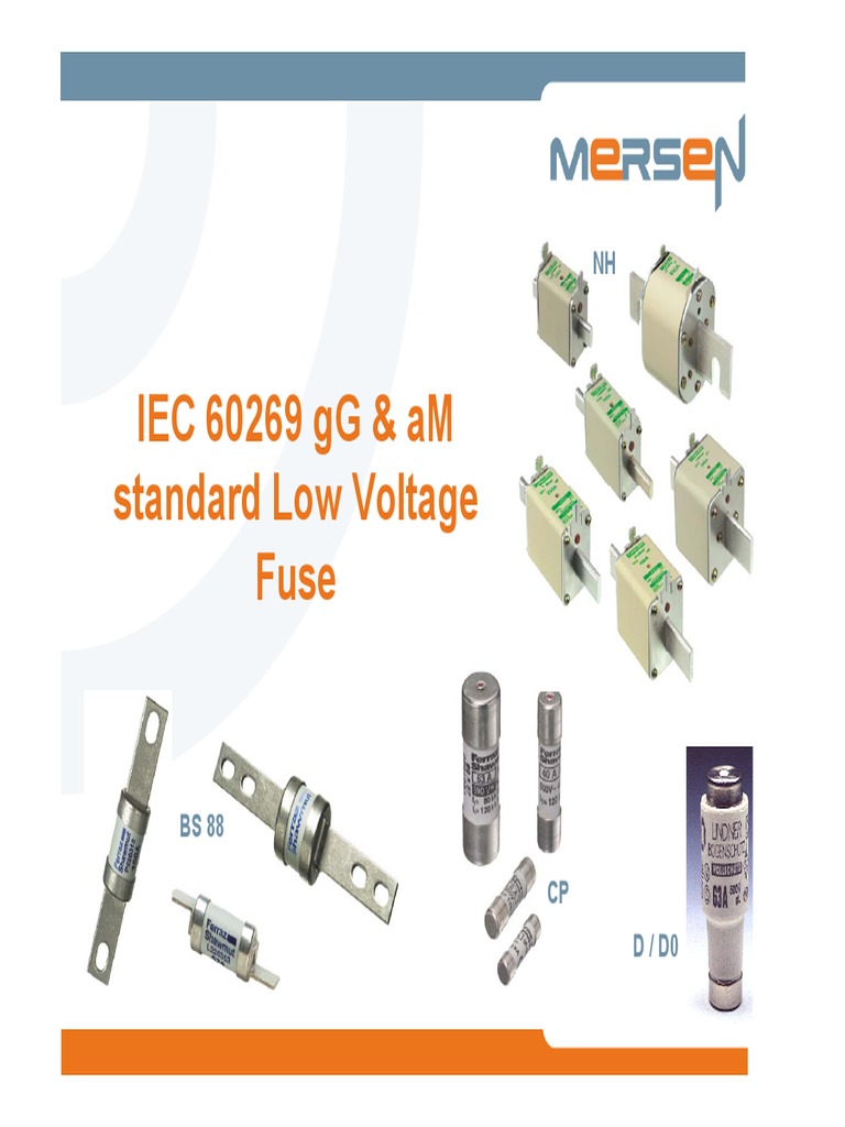 TM 104 Low Voltage Fuses AM GG European IEC60269 PDF Fuse