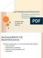 Software Maintenance: Management of Maintenance Maintenance Process Maintenance Models