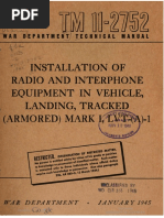 TM11-2752 Installation of Radio and Interphone Equipment in Vehicle, Landing, Tracked (Armored) Mark IV, LVT-(a)-4, 1945