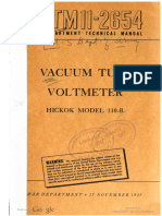 TM11-2654 Vacuum Tube Voltmeter Hickok Model 110-B, 1945
