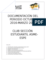 Documentación Del Periodo Octubre 2016