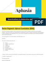 Detect Aphasia with BDAE and WAB Tests