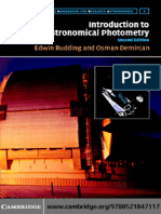 Budding - Introduction To Astronomical Photometry
