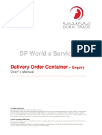 Delivery Order Container - Enquiry