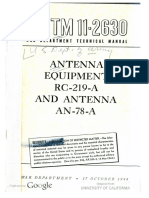 TM11-2630 Antenna Equipment RC-219A and Antenna An-78-A 1944