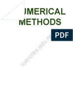 Numerical Methods Notes by Ioenotes.edu.Np
