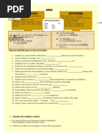 Adverbs and Adjectives