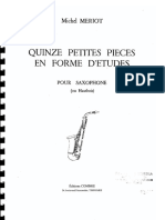 Metodo Meriot Per Sax - 15 Pezzi in Forma Di Studio PDF