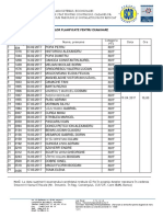 Lista Persoanelor Planificate Pentru Examinare