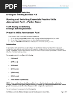 Routing and Switching Essentials Practice Skills Assessment Part I