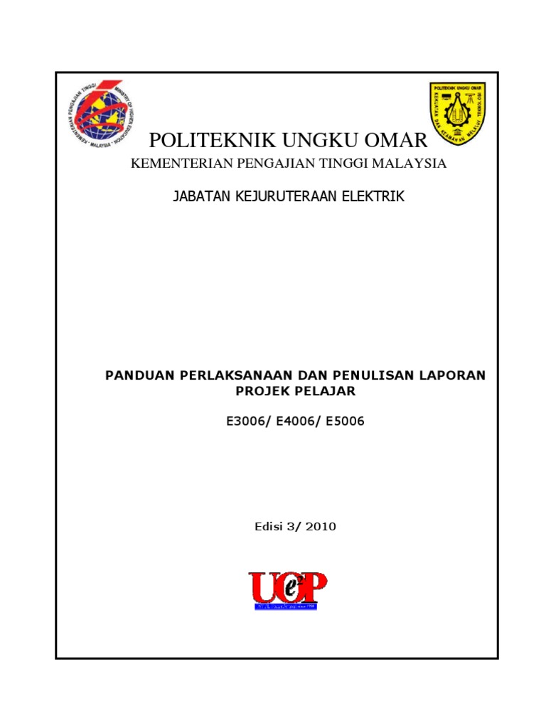 Contoh Laporan Projek Akhir Kejuruteraan Mekanikal Politeknik