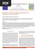 Determination of Factors Affecting Individual Investor Behaviours