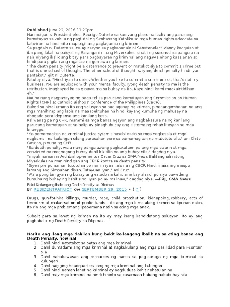 Death Penalty | PDF